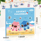 Myouth Advent Calendar 2024 Kids Christmas 24 Days Countdown Calendar with Bracelet, Necklace, Ring and Unique Cute Cartoon Charm Christmas Holiday Ornament Gift