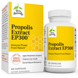 Terry Naturally Propolis Extract EP300, 60 Capsules - Supports Immune System, Upper Respiratory & Children’s Ear Health - Non-GMO, Gluten Free - 60 Servings