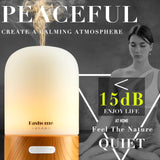 Fashome Handmade Glass Essential Oils Diffuser, Quiet 6-in-1 High-End Humidifier, Home Aromatherapy Fragrant Aroma Diffuser with Multiple LED Light Modes Timer and Auto-Off Safety Switch, Gift Choice