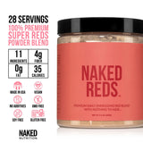 Naked Reds Superfood Powder - Healthy, Energizing Polyphenol Fruit Powder Mix, No Fillers, Nothing Artificial, Vegan, Non-GMO, Gluten Free - 28 Servings