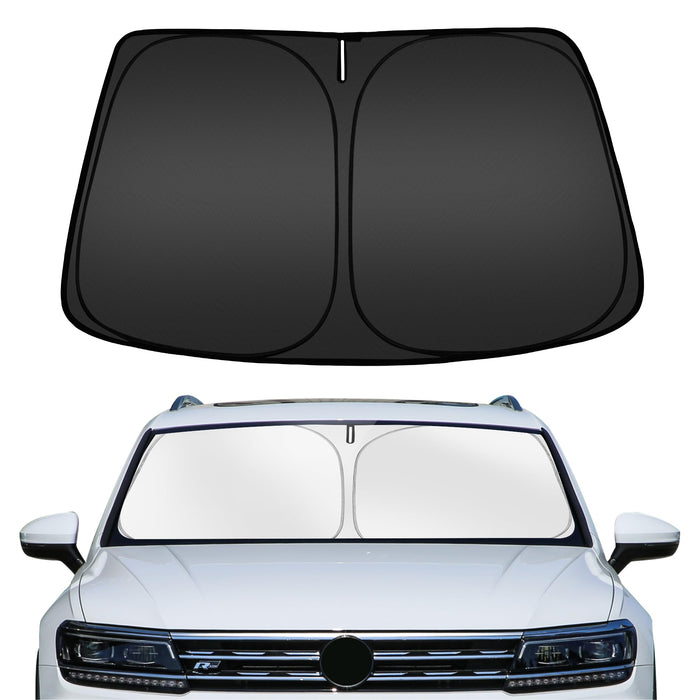 ARISMOTOR Windshield Sun Shade for Volkswagen Tiguan 2018-2025, Custom Fit Foldable Front Window Sunshade Sun Visor Protector, Block UV Rays Keep Your Car Cooler