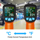 MESTEK Infrared Thermometer Gun, Non Contact Digital Laser Thermometer Temperature Gun with Color LCD for Cooking, Home Repairs, Humidity Measurement, Adjustable Emissivity -58°F to 1472°F(-50~800°C)