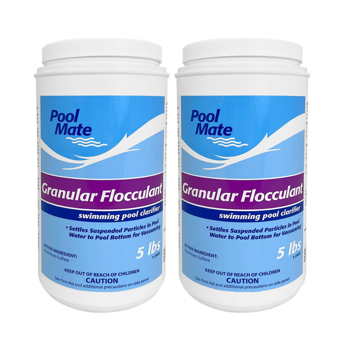 Pool Mate 5-Pounds 2-Pack Premium Granular Flocculant, Pool Clarifier, Made in USA