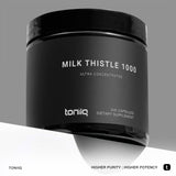 Toniiq 50,000mg 50x Concentrated Milk Thistle Extract - Milk Thistle 1000mg Per Serving - 80% Silymarin - Bioavailable Silymarin Milk Thistle Supplement Capsules - 240 Vegetarian Caps