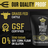 Fittest Whole Feast Beef Protein Powder – Butter Vanilla Flavor, Nutrient-Dense Blend