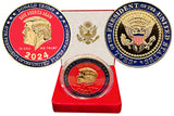 1oz 2024 Donald Trump Gold Plated Challenge Coin. Limited Collectors Edition Commemorative Trump Coin, "Save America Again" Donald Trump Commemorative 1oz Challenge Coin, Size 1.77"/45mm