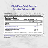 Naturalis Evening Primrose Oil (1300mg) | 100% Natural from New Zealand | Non-GMO, Soy & Gluten Free, Zero Filler | 120 Softgels
