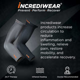 Incrediwear Arm Sleeve – Arm Sleeves for Men and Women to Help with Muscle Pain Relief and Muscle Recovery, Perfect for Baseball, Basketball, Football, Cycling and Working Out (Charcoal, Large)