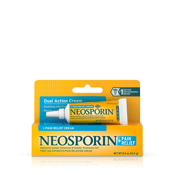 Neosporin + Pain Relief Dual Action Cream, .5 Oz