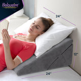 Adjustable Bed Wedge Pillow for Sleeping - Wedge Pillow for Sleep Apnea, Gerd, Acid Reflux Relief, Post Surgery - Foam Wedge Pillow for Back Pain Relief, Sleep Apnea Pillow Wedge or for Seniors