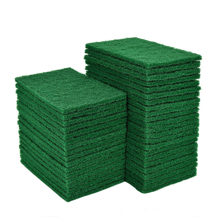 YoleShy 80 PCS Scouring Pad, Dish Scrubber Scouring Pads,4 x 6 inch Green Reusable Household Scrub Pads for Dishes, Kitchen Scrubbers & Metal Grills