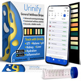 [URINIFY Essential] Mobile App Urine Test Strips and at Home UTI Test Strips, Kidney Test kit at Home, Hydration, Keto Test Strips, pH Test Strips, Liver Test, urinalysis Test, Protein, 6 Strips