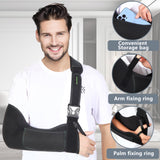 KONSEDIK Arm Sling Shoulder Injury Immobilizer for Men&Women,Medical Sling with Shoulder Pad for Rotator Cuff Injury,Support for Arm,Wrist, Elbow,Clavicle Fracture Post-Surgery (Comfortable,Large)