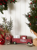 DII Christmas Advent Collection Decorative & Reusable Wooden Countdown Calendar, 8x3.5", Block Truck