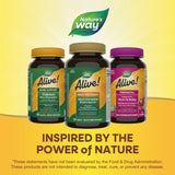 Nature's Way Alive! Max3 Potency Adult Complete Multivitamin, Ultra Potency B-vitamins to Support Energy Metabolism*, with Methylated B12 and Folate, 180 Tablets (Packaging May Vary)