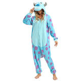 BGOKTA Halloween Animal Onesie Pajamas for Adults Costume Cosplay Homewear One Piece