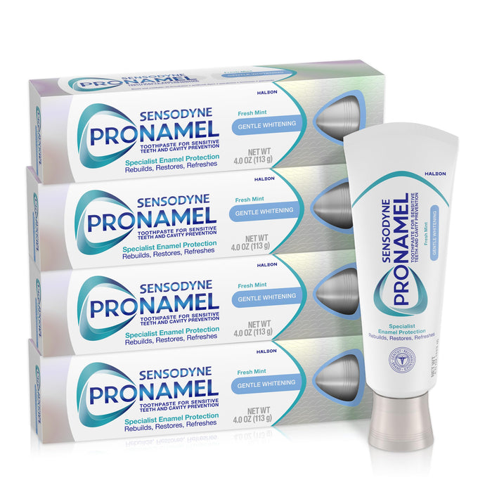 Sensodyne Pronamel Gentle Whitening Fresh Mint Toothpaste, 4 oz (4 Pack)