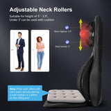 COMFIER Neck Back Massager with Heat, Shiatsu Massage Chair Pad with 2D/3D Kneading & Compression Chair Massager, Full Body Massager for Neck and Back,Shoulder,Thighs,Gifts for Mom,Dad