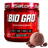 iSatori BIO-GRO Protein Synthesis Amplifier, for Muscle Recovery & Growth, Enhanced Stimulant Free Pre-Workout & Colostrum Supplement with Bio-Active Peptides- Chocolate Ice Cream (60 Servings)
