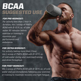 PMD Sports BCAA Stim-Free Amino Acids - Better Workout Performance, Enhanced Recovery, Daily Energy, Muscle Builder, and Muscle Sparing - BCAA Powder Drink Mix - Blue Razz (30 Servings)
