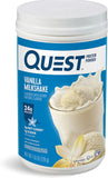 Quest Nutrition Vanilla Milkshake Protein Powder, 24g of Protein, 1g of Sugar, Low Carb, Gluten Free, 1.6 Pound, 23 servings