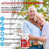 Astaxanthin Supplements 24mg, 5 Month Supply - Coconut MCT Oil, Fresh Microalgae Source w/Grape Seed Oil, Ashwagandha - Antioxidants for Healthy Skin, Eyes, Joints, Non-GMO & Gluten Free, 150 Softgels