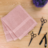 Utopia Towels - Salon Towel, Pack of 24 (Not Bleach Proof, 16x27 Inches) Highly Absorbent Cotton Towels for Hand, Gym, Beauty, Hair, Spa, and Home Hair Care, Dusty Pink