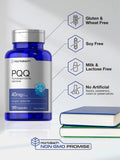 Horbäach PQQ Supplement 40 mg | 120 Capsules | Maximum Strength | Non-GMO and Gluten Free Supplement | Pyrroloquinoline Quinone Disodium Salt