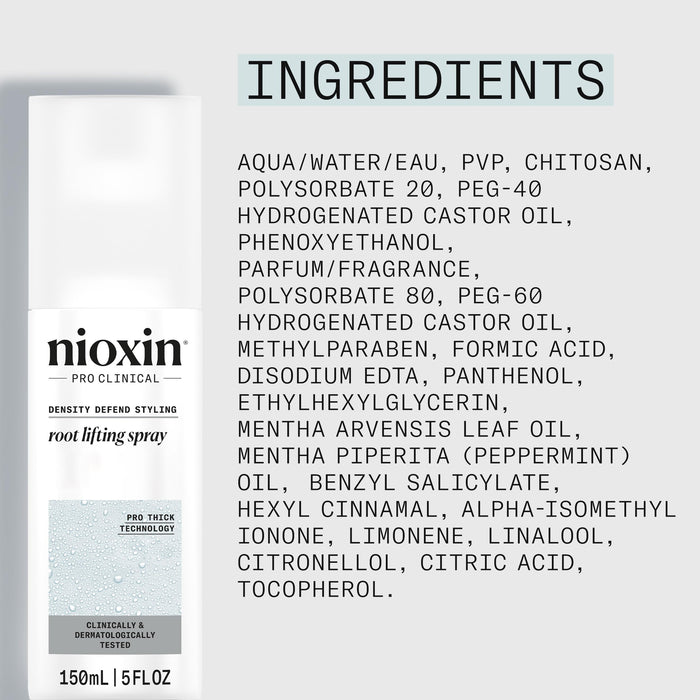 Nioxin Density Defend Styling Root Lifting Spray - Hair Thickening Spray, 5.1 oz (Packaging May Vary)