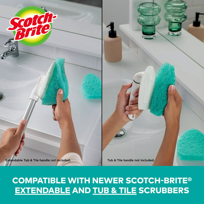 Scotch-Brite Non-Scratch Tub & Tile Scrubber Refill Pads, Pack of 6