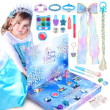 Advent Calendar for Kids: Princess Accessories Included Christmas Ornaments, Stickers,Makeup Kit,Jewelry and Hair Accessories,Christmas Gifts