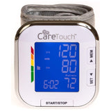 Care Touch Digital Wrist Blood Pressure Monitor for Adults Size 5.5-8.5" for Home Use, Automatic High Blood Pressure Machine with Batteries & Carrying Pouch.