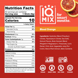 IQMIX Sugar Free Electrolytes Powder Packets - Hydration Supplement Drink Mix with Keto Electrolytes, Lions Mane, Magnesium L-Threonate, and Potassium Citrate - Blood Orange (40 Count)
