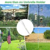 DAKEPOLE Beach Umbrella Sand Anchor,Heavy Duty Metal No Dig Beach Sand Ground Umbrella Anchor Stake,Windproof Strong Umbrella Screw Holder Stand for Umbrellas,Poles, Christmas Tree Stand Holder