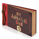 Adventure Book Diary Photo Scrapbook,Scrap book with Hard Cover Movie Up Travel Scrapbook for Anniversary,Scrapbook,Gift for Couples Anniversary,Wedding,Travelling,Birthday,Christmas (My Adventure)