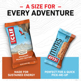 CLIF BAR - Crunchy Peanut Butter - Full Size and Mini Energy Bars - Made with Organic Oats - Non-GMO - Plant Based - 2.4 oz. and 0.99 oz. (20 Count)