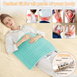 Heating Pad-Electric Heating Pads for Back,Neck,Abdomen,Moist Heated Pad for Shoulder,Knee,Hot Pad for Pain Relieve,Dry&Moist Heat & Auto Shut Off(Light Green, 20''×24'')