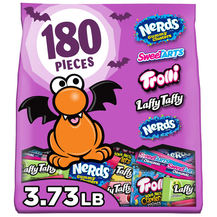 Nerds Core Winners Halloween Candy Variety Bag, Trick or Treat, 180 Ct, 59.76 oz