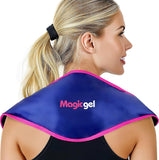 Magic Gel Neck Ice Pack - Reusable Cold Wrap for Neck, Shoulders and Back - Soft and Flexible Freezer Pack for Icing Neck, Shoulder, Upper Body Muscles - Stays Cool for 25 Minutes