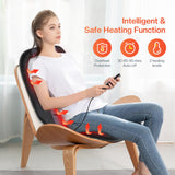 CILI Massage Chair Pad,Back Massage with Heat,Massage Pad with 10 Vibration Motors,30-60-90 Minutes Heating Options,Chair Massager for Office Chair, Massage Chair for Home Office Use (Black)