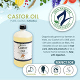 Castor Oil-Ricinus Communis-100% Pure, Clean Castor Oil(32 Ounce)