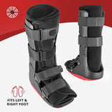 ManaMed ManaEZ Air Boot Tall CAM Boot | Orthopedic Walking Boot For Sprained Ankle with Air Pump | Foot Brace for Injured Foot, Ankle Sprain, Broken Toe & Post Surgery | Fracture & Cast Boots (Large)