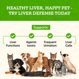 Animal Essentials Liver Defense Liver Support for Dogs & Cats, 2 fl oz - Made in USA, Dandelion & Milk Thistle