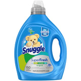 Snuggle Liquid Fabric Softener, SuperFresh Original, Eliminates Tough Odors, 2X Concentrated, 150 Loads (Packaging May Vary)