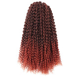 TOYOTRESS Passion Twist Hair - 16 Inch 6packs Ombre Orange Water Wave Crochet Braids Synthetic Braiding Hair Extensions (16 Inch 6Packs, T350)