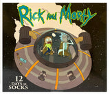 Hyp Rick and Morty Men's Men's 12 Days of Socks in Advent Gift Box