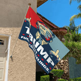 HUIHUANGm Trump-2024 Flag Trump Fuck-Your Feelings Flag 3x5 Ft Flag Outdoor Flag Home Flag Garden Decor Flag With Brass Grommets