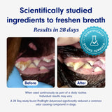 PetLab Co. ProBright Advanced Dental Powder - Dog Breath Freshener - Teeth Cleaning Made Easy – Targets Tartar & Bad Breath - Formulated for Medium Size Dogs