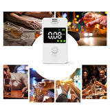 WINCZAUEH Breathalyzer-Professional-Grade-Accuracy-Portable-Alcohol Breathalyzer Tester Personal Breathalyzers with Bluetooth Connectivity Digital and Memory Function for Home Party Use, White