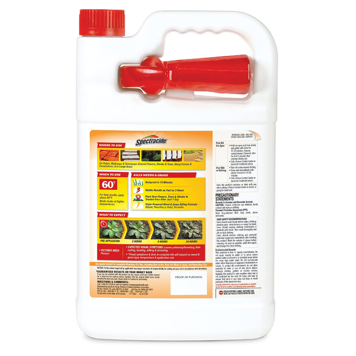 Spectracide Weed & Grass Killer, 1 Gallon + Cutter Backyard Bug Control Spray, 32 fl Oz Mosquito & Insect Killer